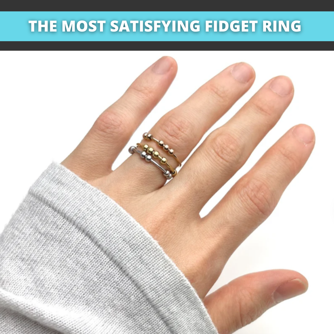 Adjustable Fidget Beads Ring